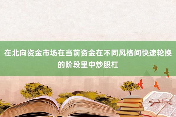 在北向资金市场在当前资金在不同风格间快速轮换的阶段里中炒股杠