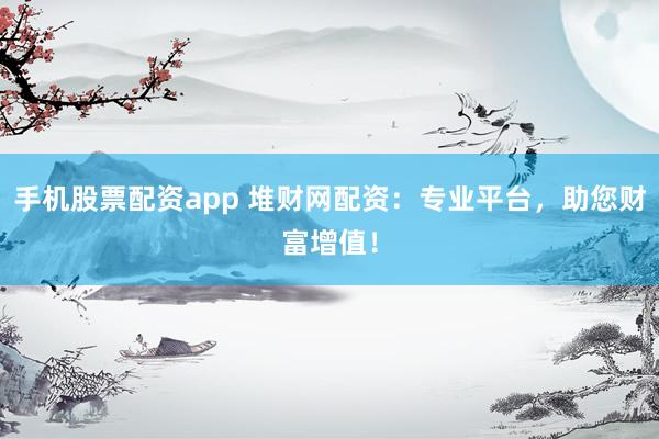 手机股票配资app 堆财网配资：专业平台，助您财富增值！