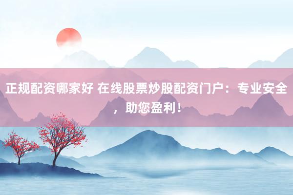 正规配资哪家好 在线股票炒股配资门户：专业安全，助您盈利！