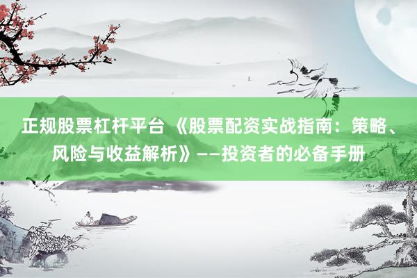 正规股票杠杆平台 《股票配资实战指南：策略、风险与收益解析》——投资者的必备手册