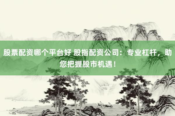 股票配资哪个平台好 股指配资公司：专业杠杆，助您把握股市机遇！
